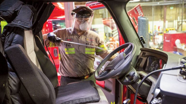 Sanitation, Social Distancing Become New Normal in Trucking